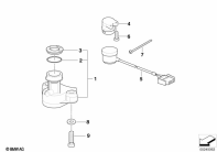 G650GS 10-15 (R131) IGNITION SWITCH AND MOUNTING PARTS parts diagram