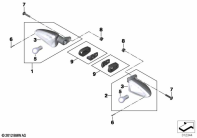 G650GS 10-15 (R131) TURN SIGNALS, REAR parts diagram