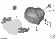 G650GS 10-15 (R131) HEADLIGHT parts diagram