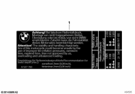 G650GS 10-15 (R131) LABEL "TIRES" parts diagram