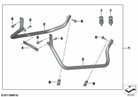 G650GS 10-15 (R131) SET CASE HOLDER parts diagram