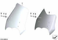 G650GS 10-15 (R131) WINDSHIELD parts diagram