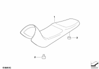 G650GS 10-15 (R131) BENCH SEAT, HIGH parts diagram
