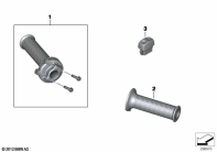 G650GS 10-15 (R131) HANDLEBAR GRIP, HEATED parts diagram