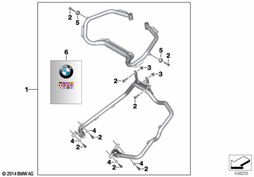 F700GS (K70) SET OF CASE HOLDERS, VARIO CASES exploded view parts diagram