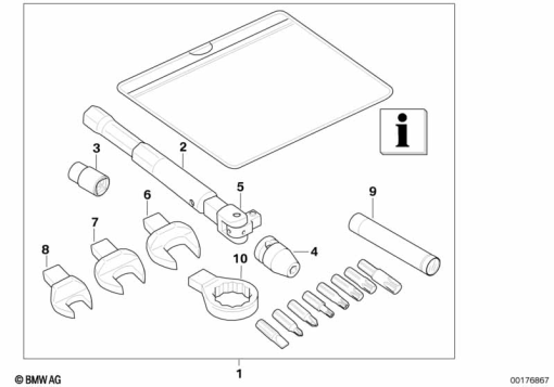 F700GS (K70) CAR TOOL, SERVICE KIT exploded view parts diagram