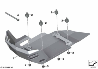 F700GS (K70) ENGINE GUARD, ALUMINUM, LARGE parts diagram