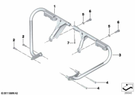 F700GS (K70) PROTECTION BAR,MOUNTNG PARTS,AUTHORITIES parts diagram