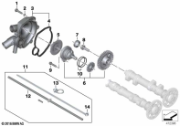 F700GS (K70) WATER PUMP parts diagram