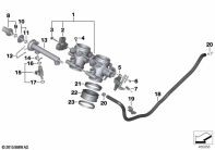 F700GS (K70) THROTTLE HOUSING ASSY parts diagram