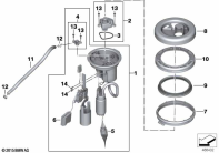 F700GS (K70) FUEL PUMP parts diagram