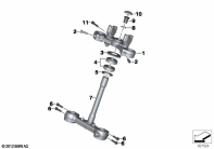 F700GS (K70) FORK BRIDGE parts diagram