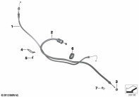 F700GS (K70) BOWDEN CABLES parts diagram