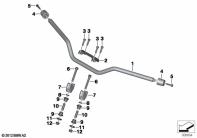 F700GS (K70) HANDLEBAR parts diagram
