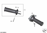 F700GS (K70) HANDLEBAR GRIPS FOR SPECIAL VEHICLES parts diagram