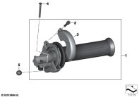 F700GS (K70) THROTTLE GRIP HEATED parts diagram