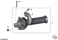 F700GS (K70) THROTTLE GRIP UNHEATED parts diagram