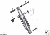 F700GS (K70) SPRING STRUT, REAR parts diagram