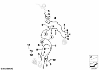 F700GS (K70) BRAKE PIPE FRONT ABS parts diagram