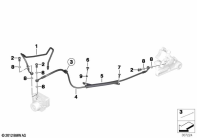 F700GS (K70) BRAKE PIPE REAR ABS parts diagram