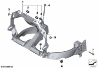 F700GS (K70) FRONT PANEL CARRIER parts diagram