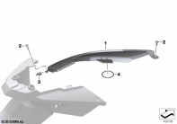 F700GS (K70) REAR SIDE PANEL parts diagram