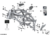 F700GS (K70) FRONT FRAME parts diagram