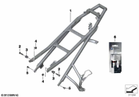 F700GS (K70) REAR FRAME parts diagram