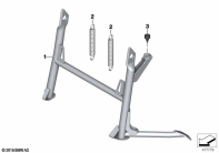 F700GS (K70) CENTER STAND parts diagram