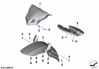 F700GS (K70) WHEEL COVER, FRONT parts diagram