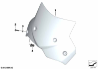 F700GS (K70) WINDSHIELD parts diagram
