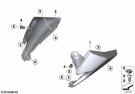 F700GS (K70) COCKPIT TRIM PANEL parts diagram
