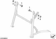 F700GS (K70) CENTER STAND ATTACHMENT parts diagram