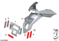 F700GS (K70) LICENSE PLATE BRACKET / REFLECTORS parts diagram