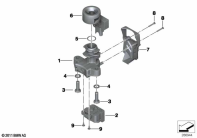 F700GS (K70) IGNITION SWITCH AND MOUNTING PARTS parts diagram