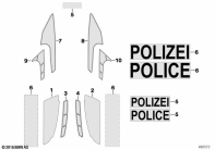 F700GS (K70) GOVERNMENT AUTHORITIES STICKER parts diagram