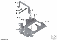 F700GS (K70) ADDITIONAL BATTERY HOLDER parts diagram