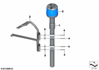 F700GS (K70) LED 360° STROBE LAMP, BLUE parts diagram