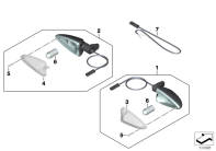 F700GS (K70) TURN SIGNALS, REAR parts diagram