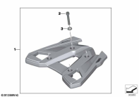 F700GS (K70) LUGGAGE RACK, TOPCASE parts diagram