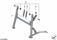 F700GS (K70) CENTER STAND parts diagram