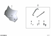 F700GS (K70) WINDSHIELD, TINTED, SMALL parts diagram