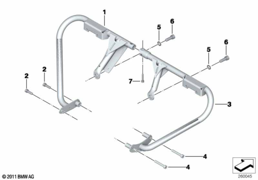 F800GS 08 (K72) PROTECTION BAR,MOUNTNG PARTS,AUTHORITIES exploded view parts diagram