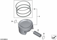 F800GS 08 (K72) PISTON WITH RINGS AND WRISTPIN parts diagram