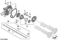 F800GS 08 (K72) WATER PUMP parts diagram