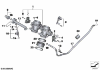 F800GS 08 (K72) THROTTLE HOUSING ASSY parts diagram