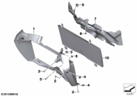 F800GS 08 (K72) AIR DUCT, RADIATOR parts diagram