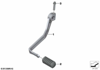F800GS 08 (K72) EXTERNAL GEARSHIFT PARTS/SHIFT LEVER parts diagram