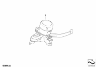 F800GS 08 (K72) HANDBRAKE LEVER parts diagram