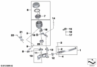 F800GS 08 (K72) SINGLE PARTS, PARKING BRAKE FITTING parts diagram